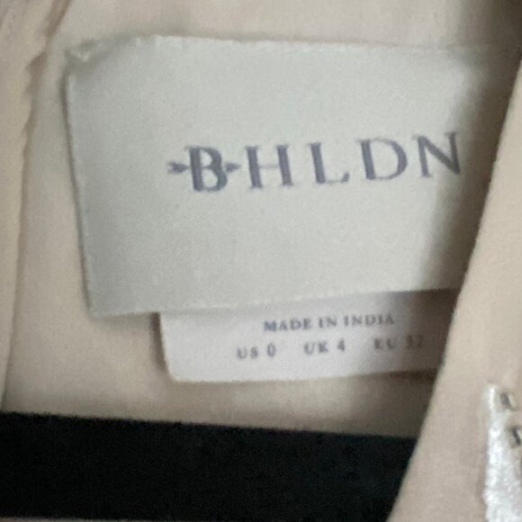 BHLDN Belize Embroidered A-Line Long-Sleeve V-Neck Gown Wedding Dress - Picture 5 of 5